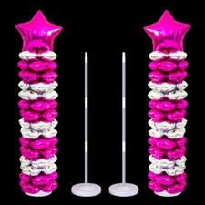 2pcs Balloon Column Base Stand