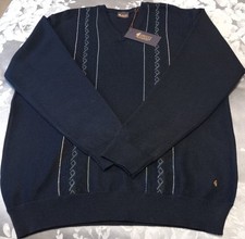 Gabicci Navy Patterned V-Neck