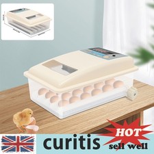 24 Eggs Incubator Temperature Control Duck Chicken Egg Automatic Turning Hatcher