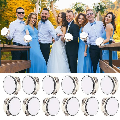 6pcs wedding tambourine hand - wedding,