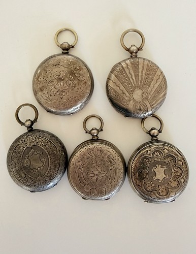 Lot antique 800 silver - 5,