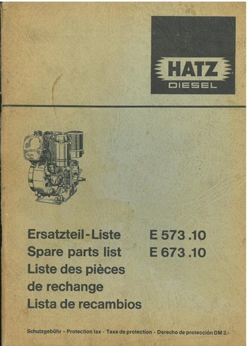 Hatz engine e573 e673 10 - engine, e673.10