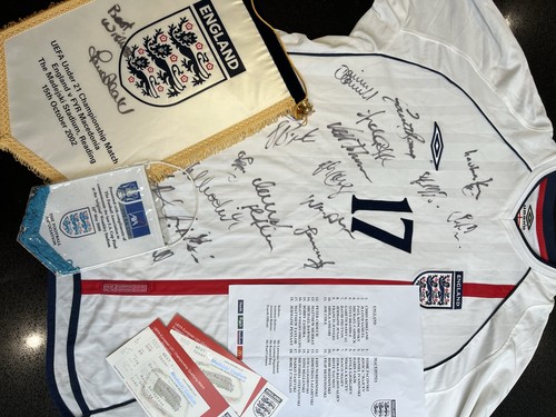 Match worn england - worn, 2002