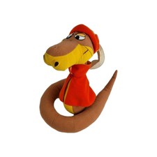 Disney Robin Hood Sir Hiss Plush Snake Toy Vintage Stuffed Animal Red Cape Hat 