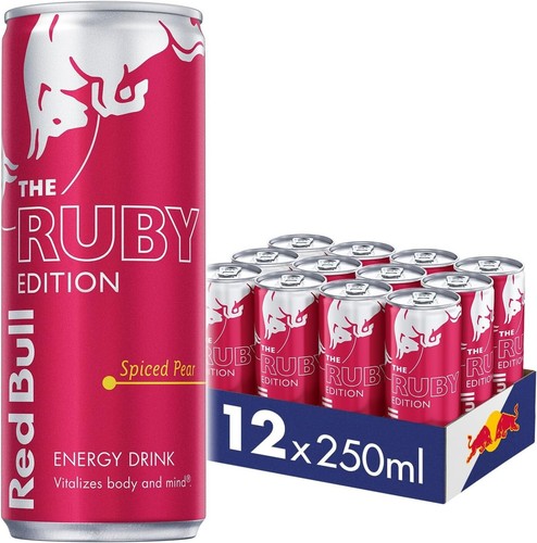 Red bull energy drink ruby - red,