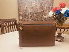 GUCCI of  MILANO   Brown Leather  Briefcase / Portfolio / Document Bag  - ITALIA