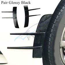2 Pcs Glossy Black ABS Car