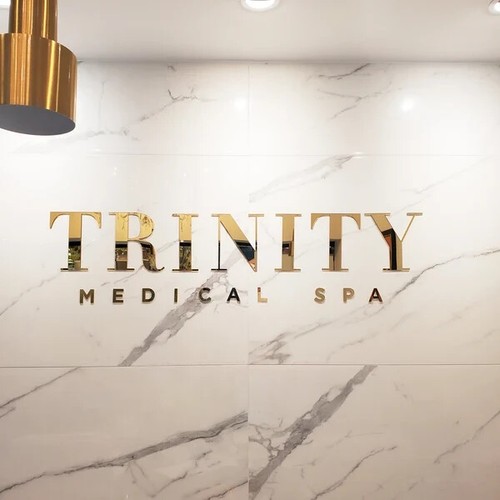 Gloss gold letters - gloss, wall