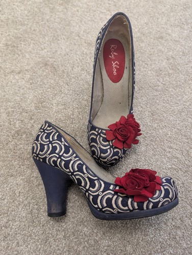 Ruby shoo navy geometric - shoo,
