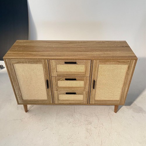 Rattan sideboard cabinet - rattan, 2