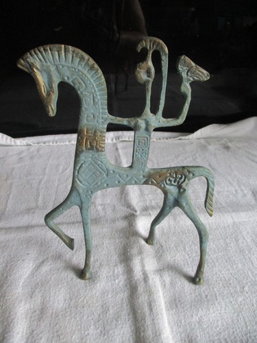 Vintage bronze brass horse - bronze/brass, &