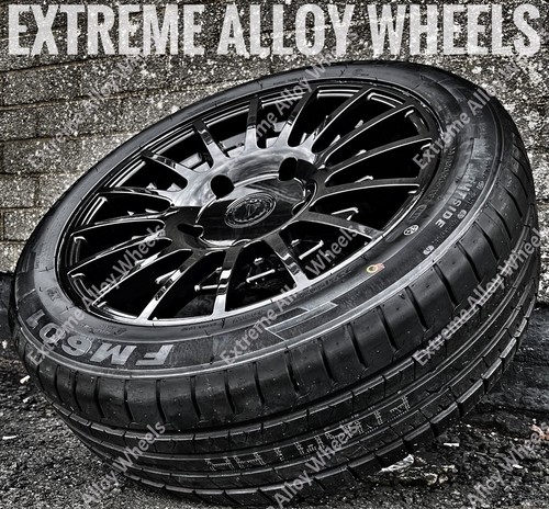 Black alloy wheels fits - 18",