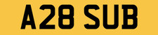 SUBARU OLD A REG NUMBER PLATE A28 SUB / SCOOBY DOO IMPREZA WRX P1 RS40 RS STI