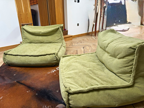 Set green velvet bean - green,