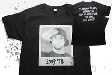 BAM MARGERA Polaroid Photo Freedom Quote Jackass CKY 411VM Viva La Bam Shirt