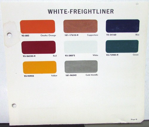 1966 white freightliner paint - 1966,