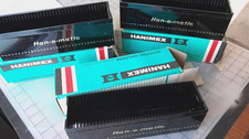 3 x Vintage Hanimex Han-o-matic Slide Projector Tray/Magazine Universal 36 slide