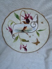 Fuchsia plate. Antique Powell