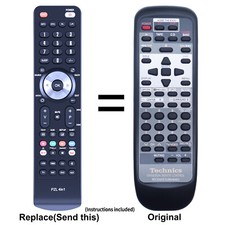 Replacement Remote Control For Technics EUR646463, SAAX720