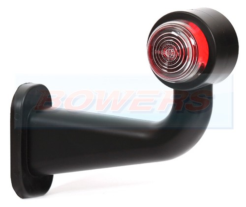 Red white rubber side stalk - white,