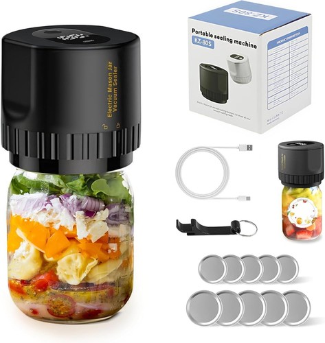 Mason jar vacuum sealer 1 - vacuum, 3