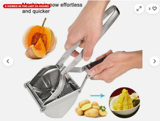 Heavy Duty Steel Potato Ricer Puree Masher Juicer Vegetable Fruit Press Maker UK