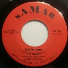 The Icemen Sugar Baby Northern Soul 45 rpm 7" Samar 1966