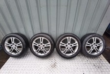 HONDA CIVIC 16" ALLOY WHEELS WITH 3 GOOD TYRES 205/55/R16 FAST P&P