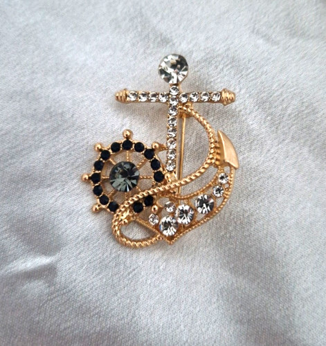 Anchor brooch sailing - anchor,