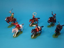 BRITAINS DSG * COWBOYS MOUNTED  (6 figures) * FAR WEST * PLASTIC TOY SOLDIERS
