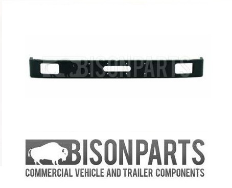 Front metal bumper with fog - metal,
