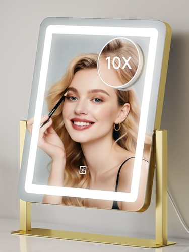 Vanity mirror with - with, lights