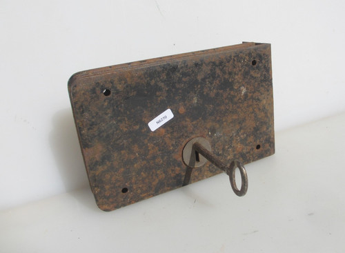 Antique iron door latch - iron,