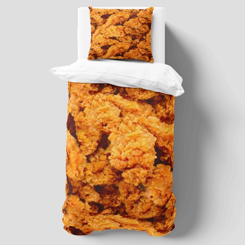 Fried chicken duvet cover - fried,