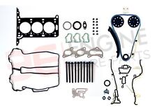 VAUXHALL CORSA 1.0 TWINPORT Z10XEP HEAD GASKET SET + BOLTS + TIMING CHAIN KIT  