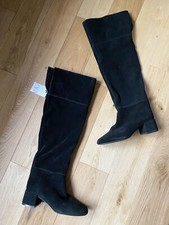 Zara Black Suede Leather