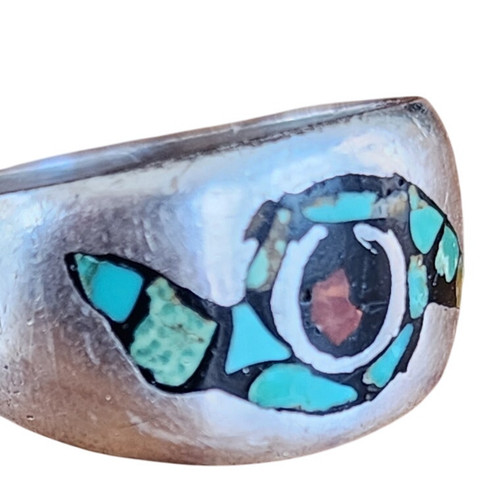 Mens southwestern mosaic inlay - mens,