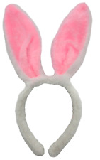 White Rabbit Ears Hare Headband Fancy Dress Costume Accessory Easter Bunny