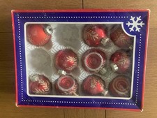 Vintage christmas baubles - christmas,
