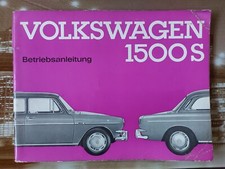 VW Type 3 Glove Box Manual 1500'S  Notchback Variant Squareback 1963 German text