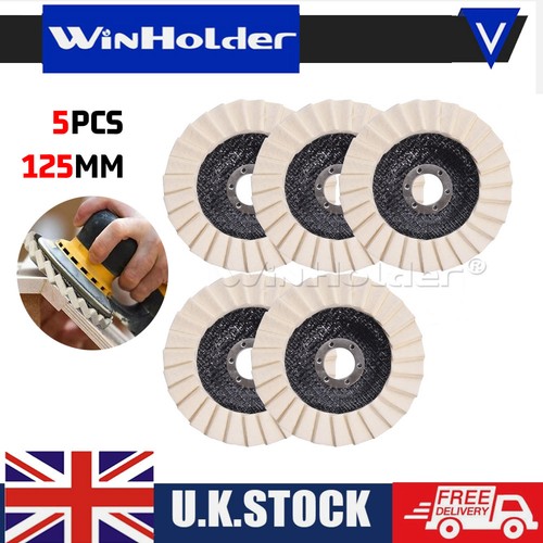 5pc 125mm wool flap felt - 125mm,