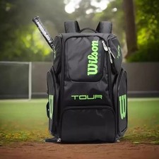 Wilson Tennis Bag Holds 2 Tennis Rackets Tennis Backpack Daily Portable Court Ra