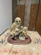 The Leonardo Collection Nature Studies Vintage Owls Figurine Ornament 1994