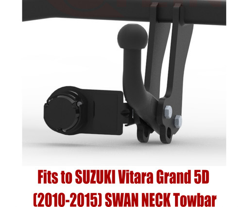 Swan neck tow bar - bar, for