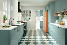 Hafele Kitchen Unit Acrylic Door Ultragloss Aqua Duck Egg Blue Aspekt Hampstead