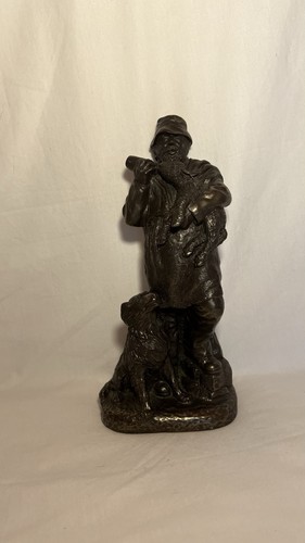 Cold cast bronze shepherd - cast,