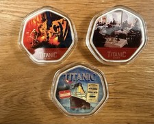 3x Large Titanic Coins this