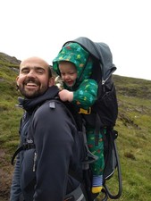 Deuter baby carrier/backpack 'Kid Comfort 3' Black/grey. Excellent condition