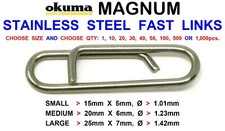 OKUMA BREAKAWAY FAST LINKS FOR SEA FISHING LINE BAIT CLIP RIG LEAD WEIGHTS LURES