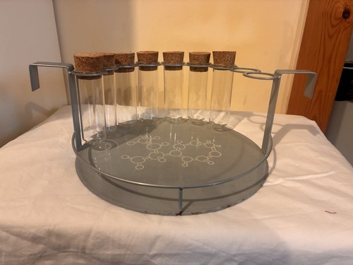 Test tube rack with glass - tube,
